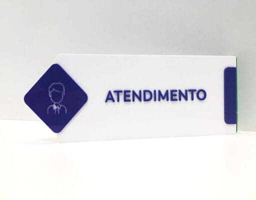 placa atendimento